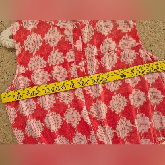 Merona Pink and White Checkered Summer Midi Dress - Picture 6 of 7